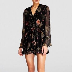 All Saints Floral Daria Viviana Playsuit